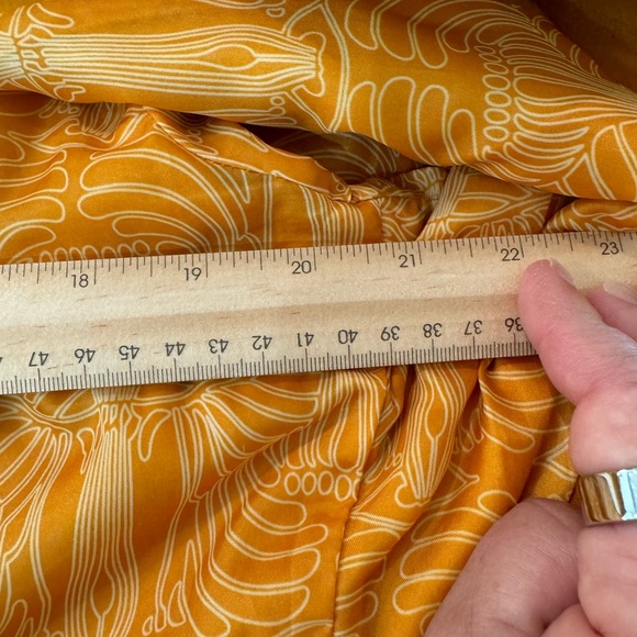 Tulle ANTHROPOLOGIE Women's Mustard Wool Blend Jacket Pea Coat Gold Large Fall - Picture 6 of 12